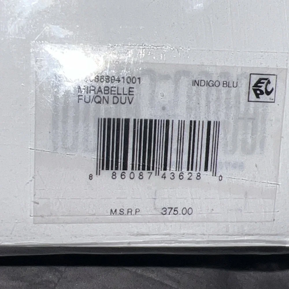 Ralph Lauren Mirabelle Duvet Cover In Indigo Blue Queen 92 X 96 New $375‎